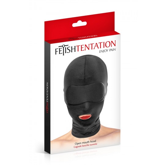 Cagoule BDSM bouche ouverte - Fetish Tentation 2